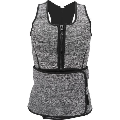Gilet de sauna pour femme, vêtement de yoga et de fitness gainant, vêtement de sudation brûleur de graisse (1/5)