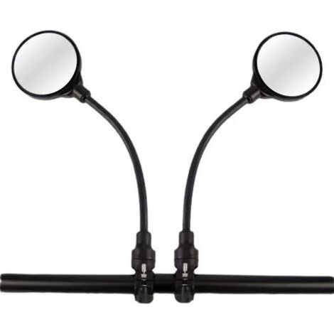 (1 paire) Rétroviseur de vélo pour guidon, rétroviseur de guidon de vélo réglable - Support de guidon Rétroviseur de vélo, rétroviseur de sécurité convexe en acrylique grand angle pour vélos de route (1/3)