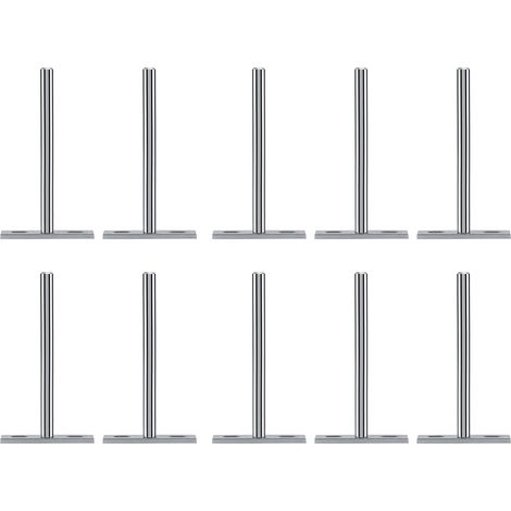 Robuste, wandmontierte Regalhalterung, runde, unsichtbare Stahlhalterung, 2er-Pack, 12,7 cm, stabile Regalstütze, für den Heimgebrauch (1/5)