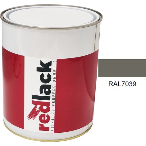 Dose 3L Lack Mehrzweckfarbe – RAL 7039 – Quarzgrau – Glanz – für verschiedene Oberflächen – Redlack