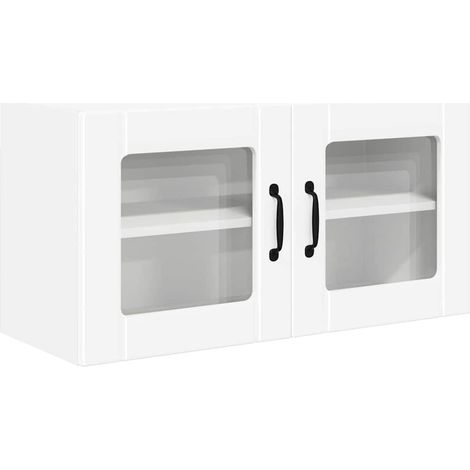 Meuble Haut De Cuisine - Armoire de cuisine Blanc 80 x 31 x 40 cm Bois d'ingénierie fr31789 (1/5)