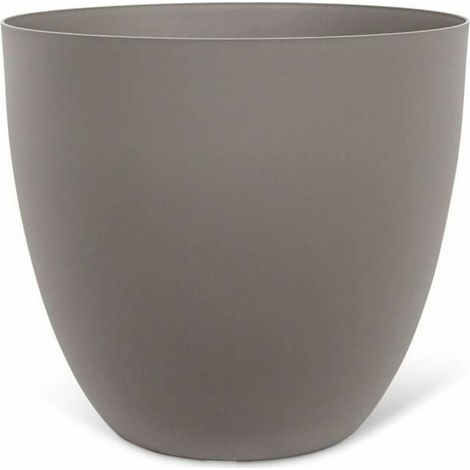 Vaso da fiori - GARDEN ID - Phoenix Taupe - 38 x 34 cm - 100% Riciclato e Riciclabile - Resistente al Gel e ai UV - Per Esterno (1/2)