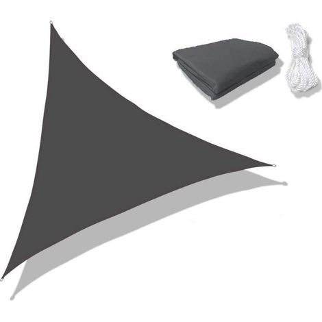 Sonnensegel – 4 m x 4 m x 4 m – Dreieckig – Wasserdicht – 98 % UV-Schutz – Für Garten, Terrasse und Außenbereich – 1 Stück (1/5)
