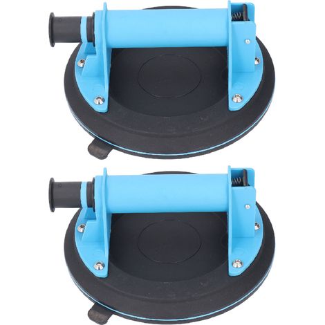 2 ventouses industrielles en verre 8 pouces, système à vide renforcé 200 kg/440 lb pour remplacer pare-brise, carrelage et granit (1/5)