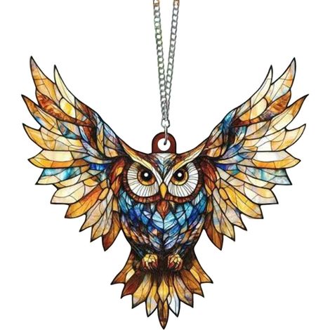 Oiseau - Suspension Acrylique Pour Fenêtre - Décoration Intérieure Noël - 20 cm - 1 Pièce (1/4)