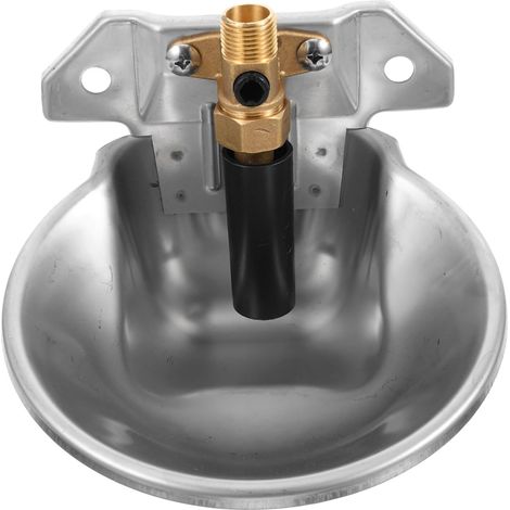 Abreuvoir Automatique pour Vache en Acier Inoxydable Grosse Capacité, Bol D'eau Automatique Solide et Résistant la Rouille pour Ferme et Élevage (1/5)