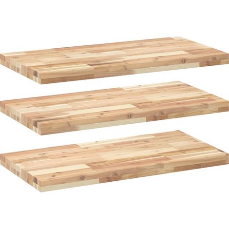 Maison Exclusive - Schweberegale 3 Stk. 60x40x4 cm Massivholz Aka