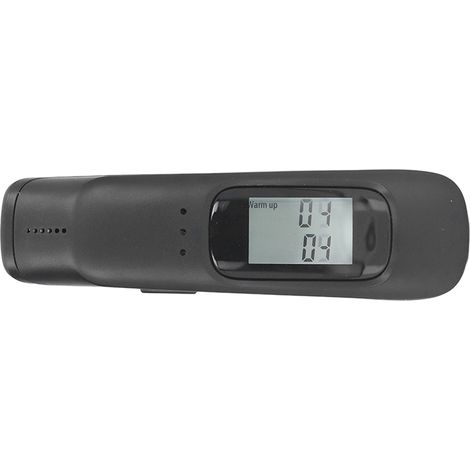 Alcootest C9 avec capteur haute précision, homologué CE/FCC/ROHS, testeur d'alcoolémie professionnel pour conduite, modèle noir avec batterie intégrée. (1/5)
