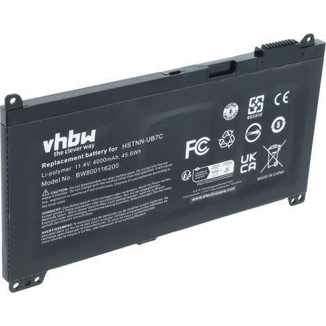 vhbw Akku kompatibel mit HP ProBook 450 G5 (2TA27UT), 450 G5 (2TA30UT), 450 G5 (2ST02UT), 450 G5 (2ST09UT) Notebook (4000 mAh, 11,4 V, Li-Polymer) (1/5)