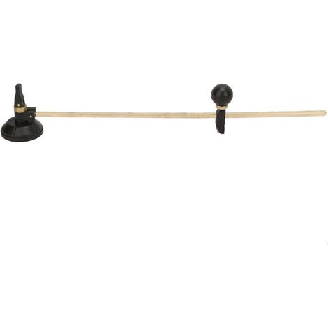 Jeffergarden Coupe-verre à 6 roues avec compas et ventouse pour découpe circulaire (80 cm) (1/5)