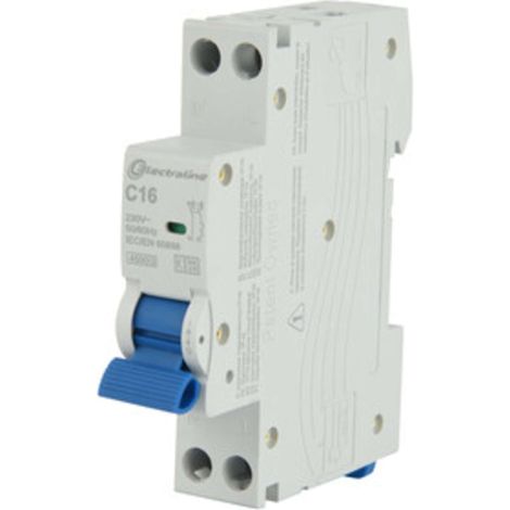 INTERRUTTORE MAGNETOTERMICO 16A 6KA 1P+N 4,5KA