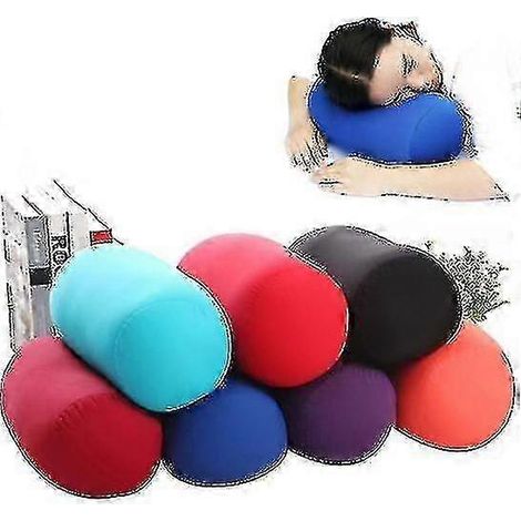 Oreiller en microbilles, coussin de dos, oreiller roulé, oreiller décoratif, oreiller de voyage, oreiller pour la maison, sommeil (1/5)