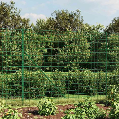 Maschendrahtzaun Grün 2x10 m Verzinkter Stahl vidaXL (1/5)