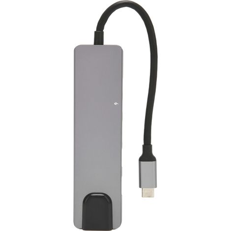 Hub USB C 6 en 1 avec Port Ethernet 100 Gigabit, 4K à 30Hz, 2 Ports USB 3.0 et Charge PD - Adaptateur Multiport USB C (1/5)