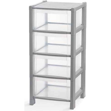 Cassettiera tower q4 grigio - cuki (1/2)
