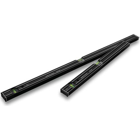 Stabila Wasserwaagen-Set 80 AS Dark Shadow, 2-teilig: 60 cm, 100 cm