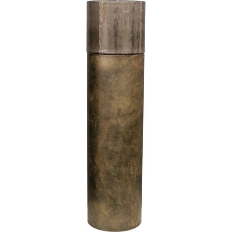 Photophore cylindrique doré en verre - doré (1/3)