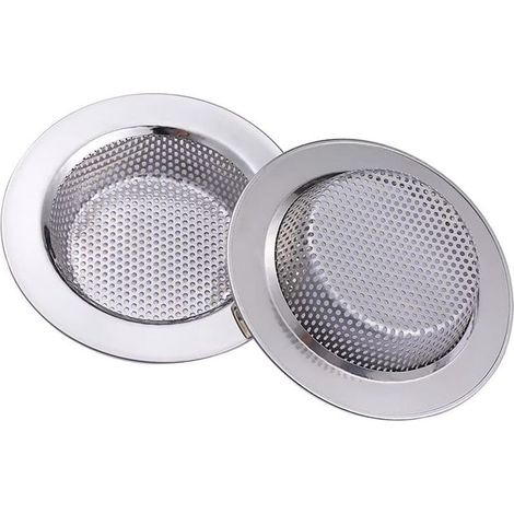 coladores para fregadero de cocina, acero inoxidable, filtro metálico para lavabo de baño y cocina, 11 cm de diámetro (1/5)