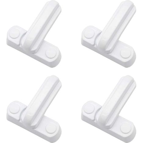 Lot de 4 Serrures Loquets Bloque Poignee Scurit Domestique Supplmentaire Remplacement Pour Maison Portes Placards Fentres (1/5)