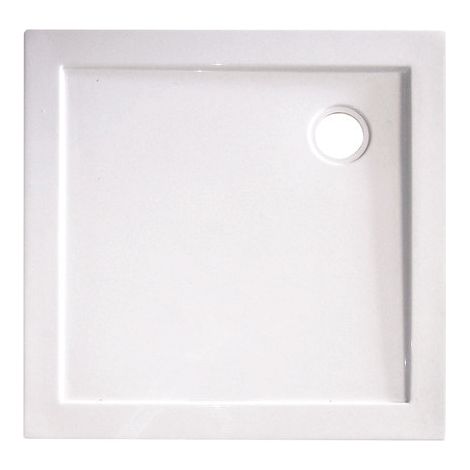 ONDEE - Plato de ducha YQUA - Antideslizante - Acrílico - Blanco - Extra-plano - 90x90cm (1/5)