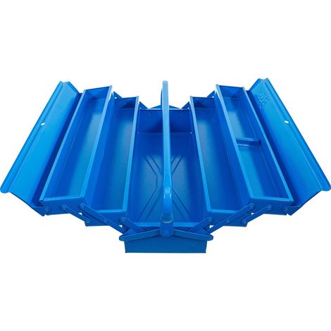 BGS 33002 Metall-Werkzeugkasten, leer, 530 x 200 x  200 mm, 5 Fächer