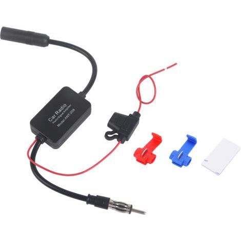 Antena de radio FM para coche de 12 V con amplificador universal para recepción de señal. (1/4)
