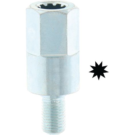 Adattatore per albero decespugliatore M6 x stella 9
