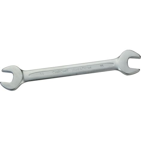 Gabelschlüssel 14x15 mm CRV Maulschlüssel Schraubenschlüssel beidseitig (1/2)