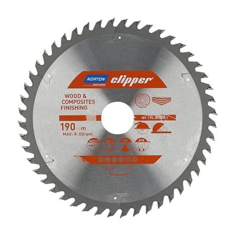 Sägeblatt Norton Clipper 190 mm silber Stahl (1/3)