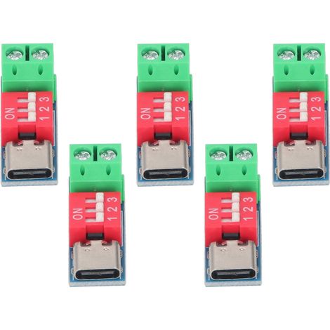 Module de carte de déclenchement 5PCS USB Type C vers 5V 9V 12V 20V haute vitesse PD QC