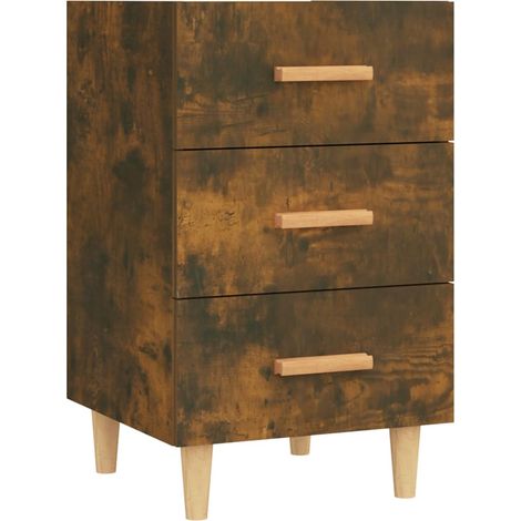 Maison Exclusive - Comodino Rovere Fumo 40x40x66 cm in Legno Multistrato