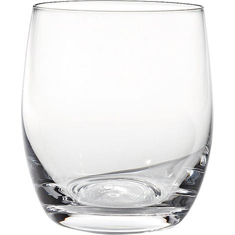 Zafferano Lot De 6 Tumbler Eventi En Verre Soufflé Transparent 33 Cl, Verres Élégants Au Design Raffiné Pour Table Contemporaine Et Quotidienne