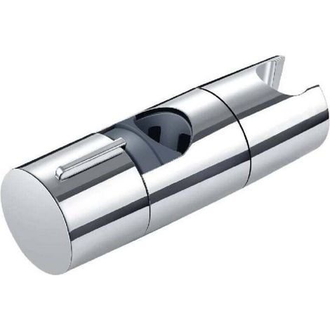 Supporto regolabile per soffione doccia, 18-25 mm, universale, adatto per aste doccia, non richiede foratura, girevole, adatto per la sostituzione in bagno, argento - Crezuo
