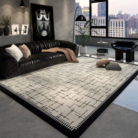 Tapis moquette épais à faible rebond, grand tapis de sol 200 x 250 cm, matelas de sol doux pour salon