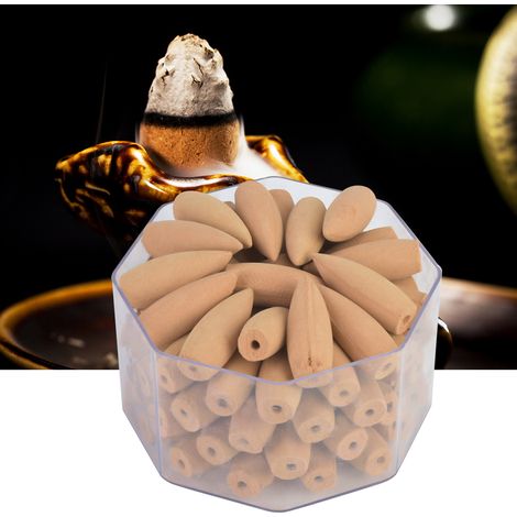 Cône d'encens en bois d'Aigle en forme de pagode, matériau naturel Santal, parfum apaisant (1/3)