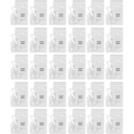 30 sachets de conservation de lait maternel 250ml, fraîcheur garantie, jetables, anti-fuite, réutilisables pour allaitement (1/5)
