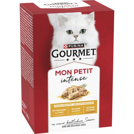 Gourmet Mon Petit mit Ente Huhn und Truthahn 6x 50g Gourmet Mon Petit Nassfutter Katze (1/3)