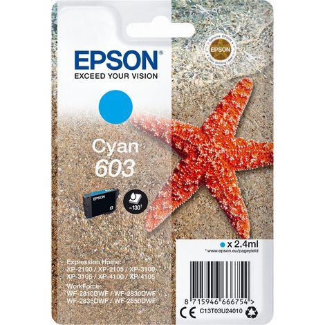 EPSON Cartuccia Stella Marina 603 Ciano (1/5)