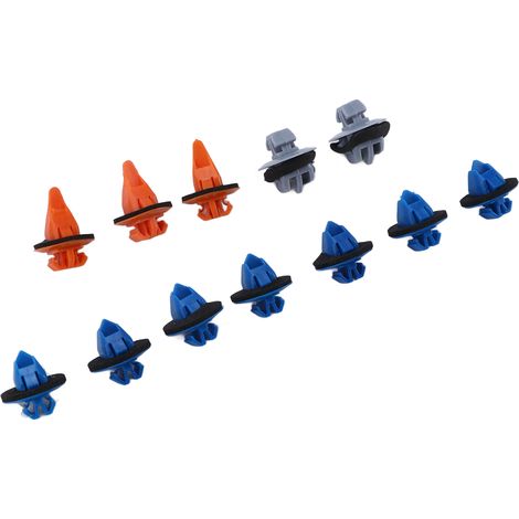 Kit garniture de carrosserie porte avant Moulures clips fixation remplacement Prado 120 accessoires extérieurs noir (1/5)