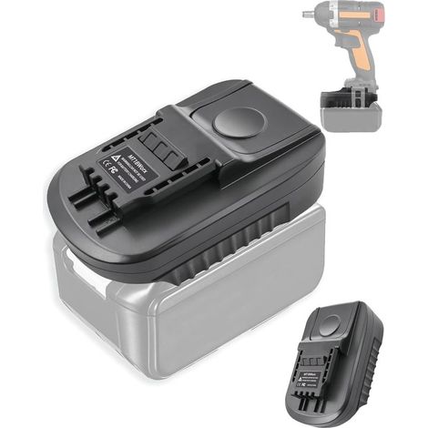 MT18WORX Adaptateur de batterie Convertisseur pour batterie Makita 18 V Li-Ion vers Worx 4 broches 20 V (1/5)
