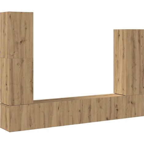 Maison Exclusive - Mueble para TV de pared madera contrachapada a
