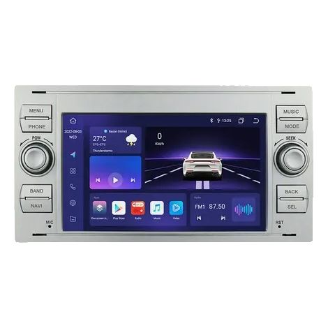 Autoradio multimédia, Ford Focus 2 Mondeo S-max C MAX Galaxy Fiesta Kuga Transit Fusion Connect, Autoradio Carplay GPS (1/2)