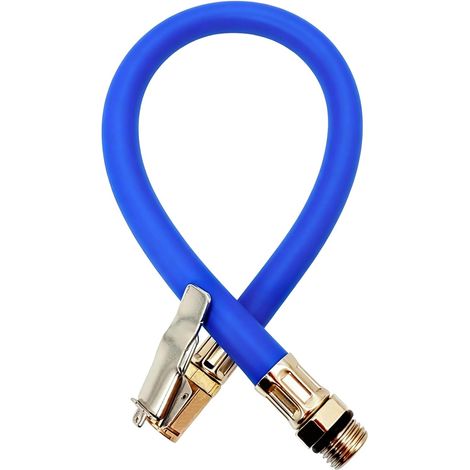Tyre Inflator Hose 36 cm, Universal Inflator Nozzle with 5 Inch Threaded Connection, Tyre Pump Extension Hose for Car, Motorcycle, Bike and Truck (1/5)