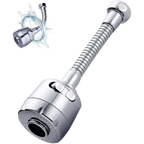 Aireador de grifo, grifo giratorio de 360°, eyector de filtro de ahorro de agua ajustable, utilizado para cocina y (1/4)