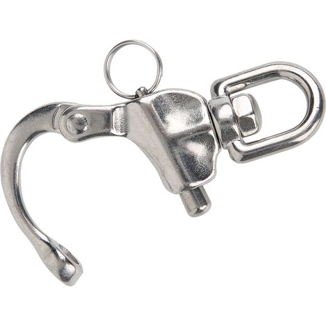 Mousqueton à connexion rapide rotatif en acier inoxydable 316 pour l'alpinisme et l'escalade, 16 x 87 mm