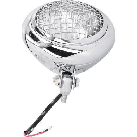 Phare Moto 120W 6 pouces Grille Protection Étanche Universel pour Modèles Rétro de Motocyclette (1/5)