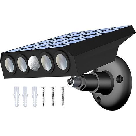 Simulierte Solarsensor-Straßenleuchte – für Höfe, Außenwände usw. – 1 Stück, weißes Licht (1/5)