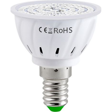 Bombilla LED para el crecimiento, espectro rojo y azul, base E14 (220V)