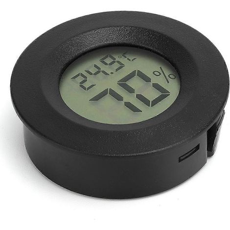 Thermomètre-hygromètre numérique rond intégré pour reptiles, haute précision (1/3)