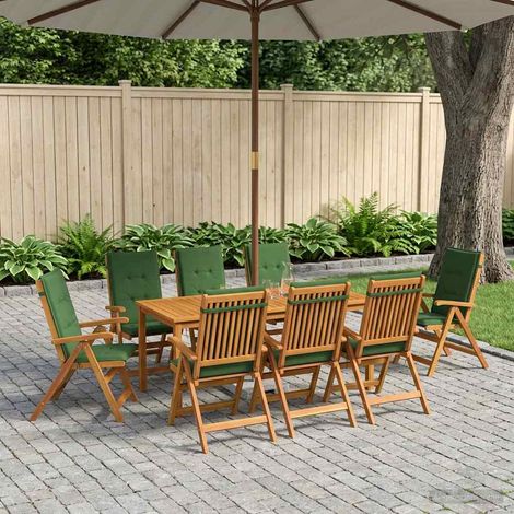 vidaXL Set da Pranzo per Giardino 8-Posti Naturale (1/5)